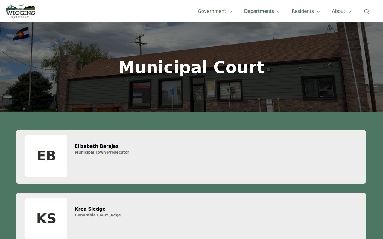 Wiggins warrant records municipal court interface