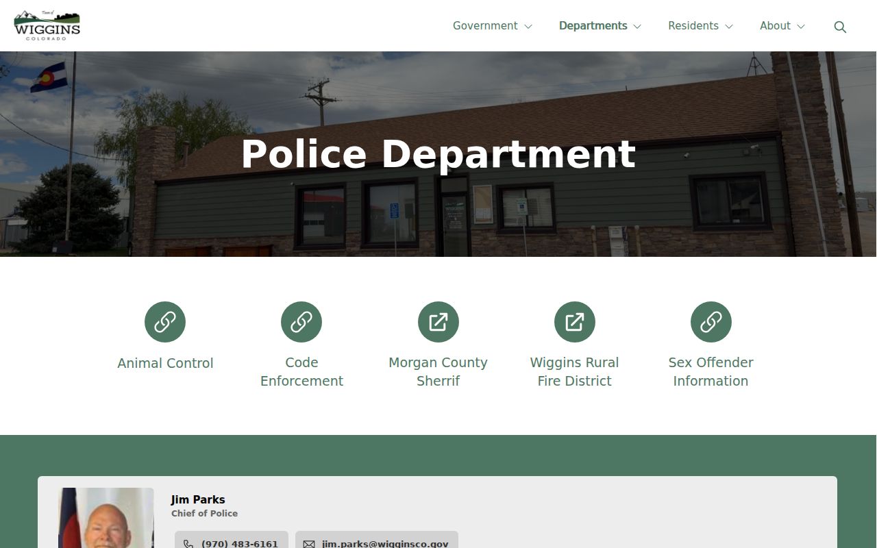 Wiggins warrant records police department official page