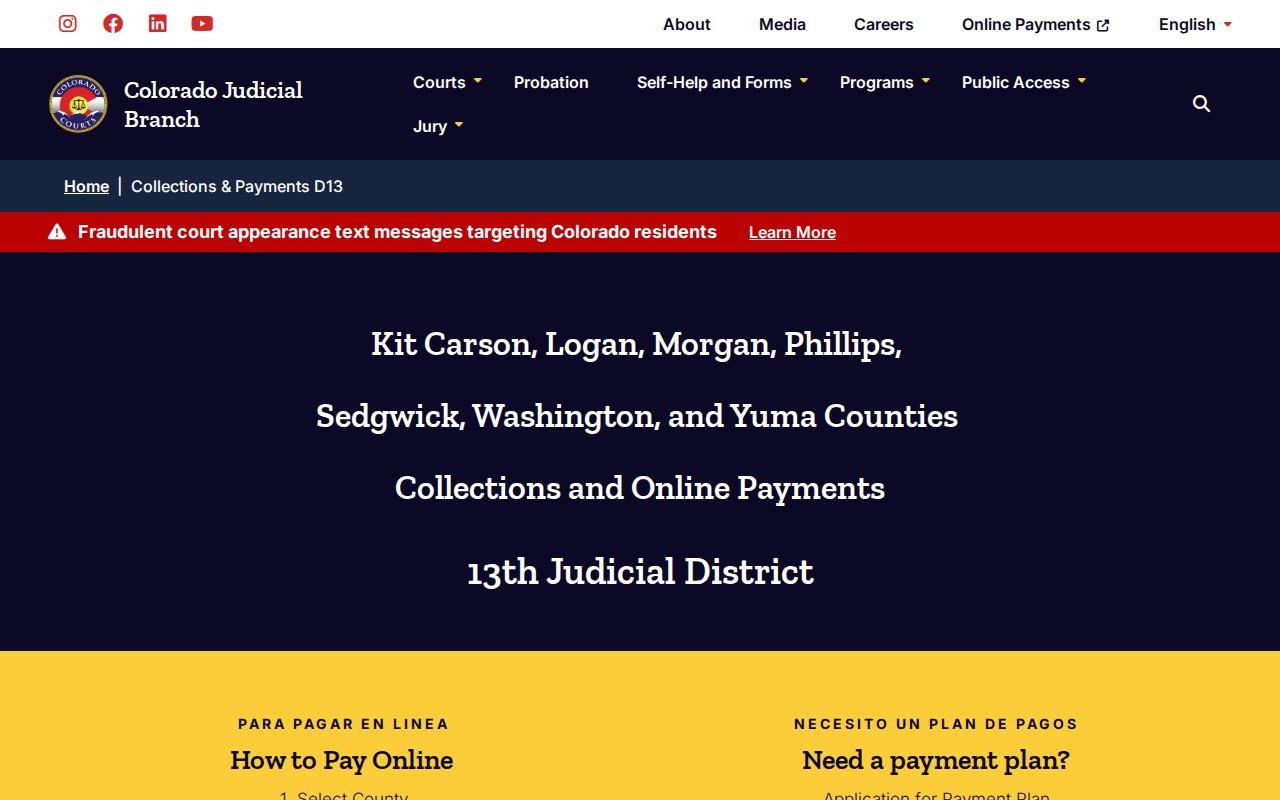 Morgan County bench warrant court payment and plan information